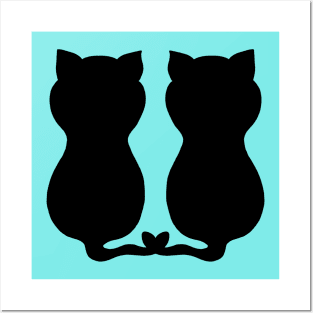 Cats in love Posters and Art